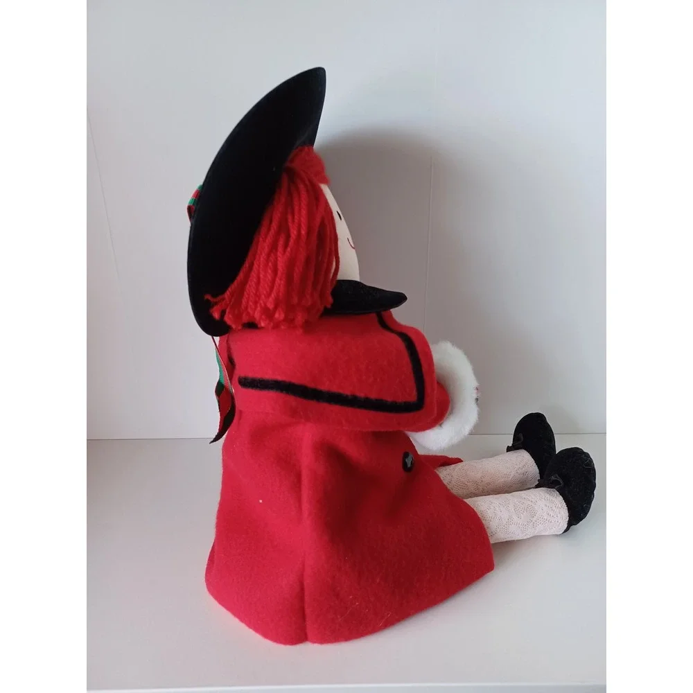 Vintage Christmas Holiday Madeline Plush Doll Toy Stuffed Collectible